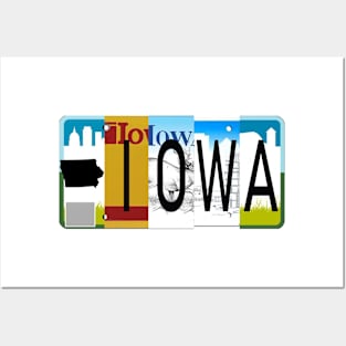 Iowa License Plates Posters and Art